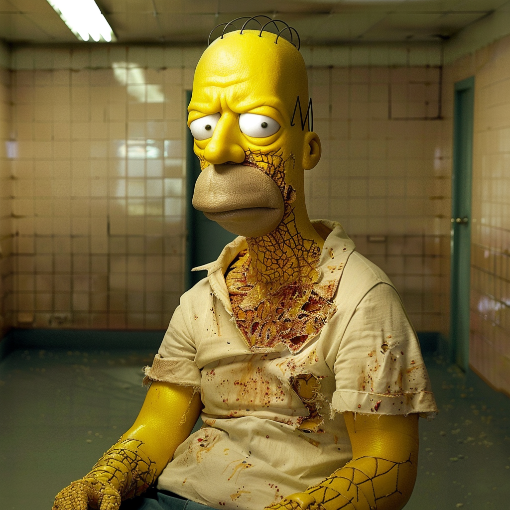 Homer Simpson in Rehab Scene