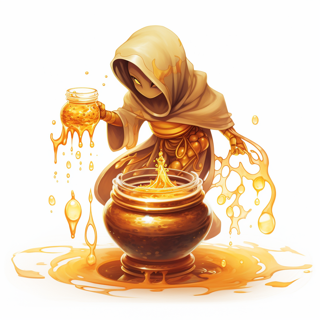 Honey Djinn coming out of Honey Pot