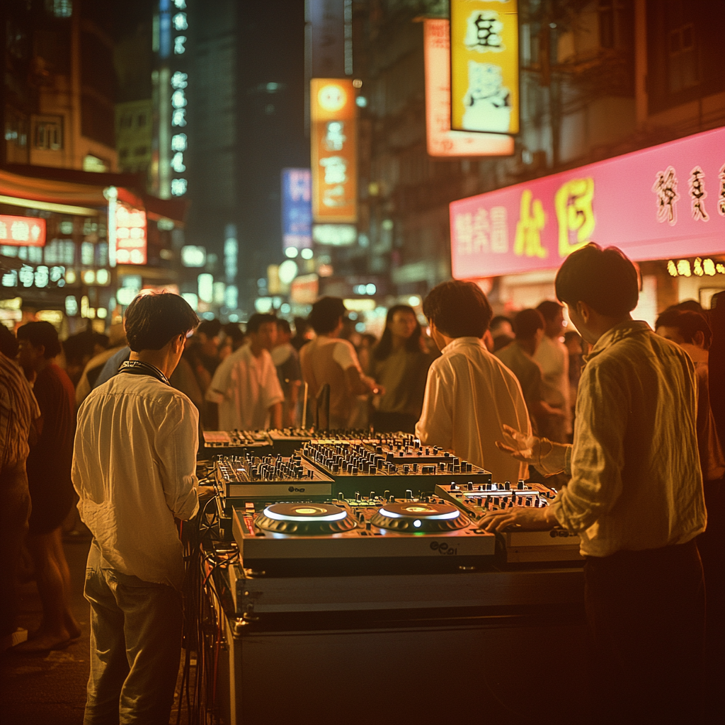 DJs party scene in 1980s HK