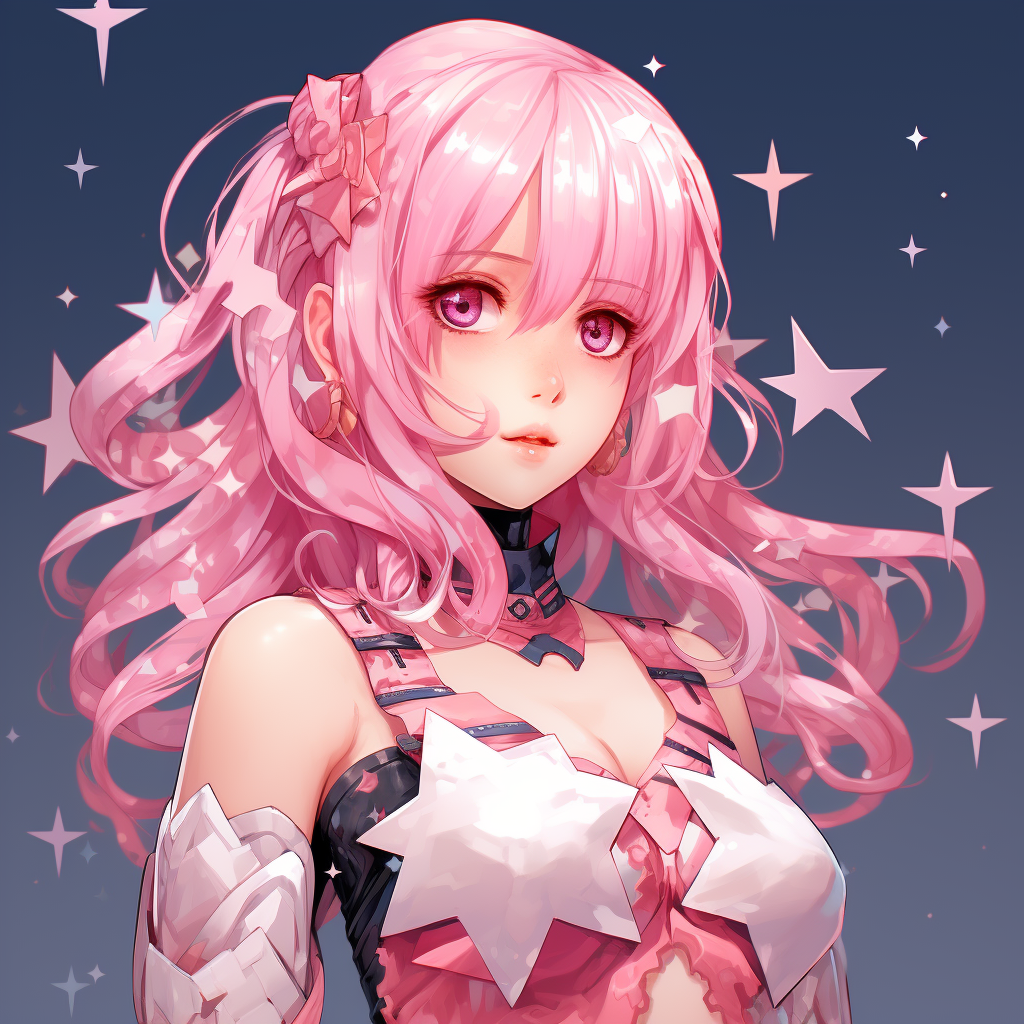 Female character with pink hair in Honkai Star Rail