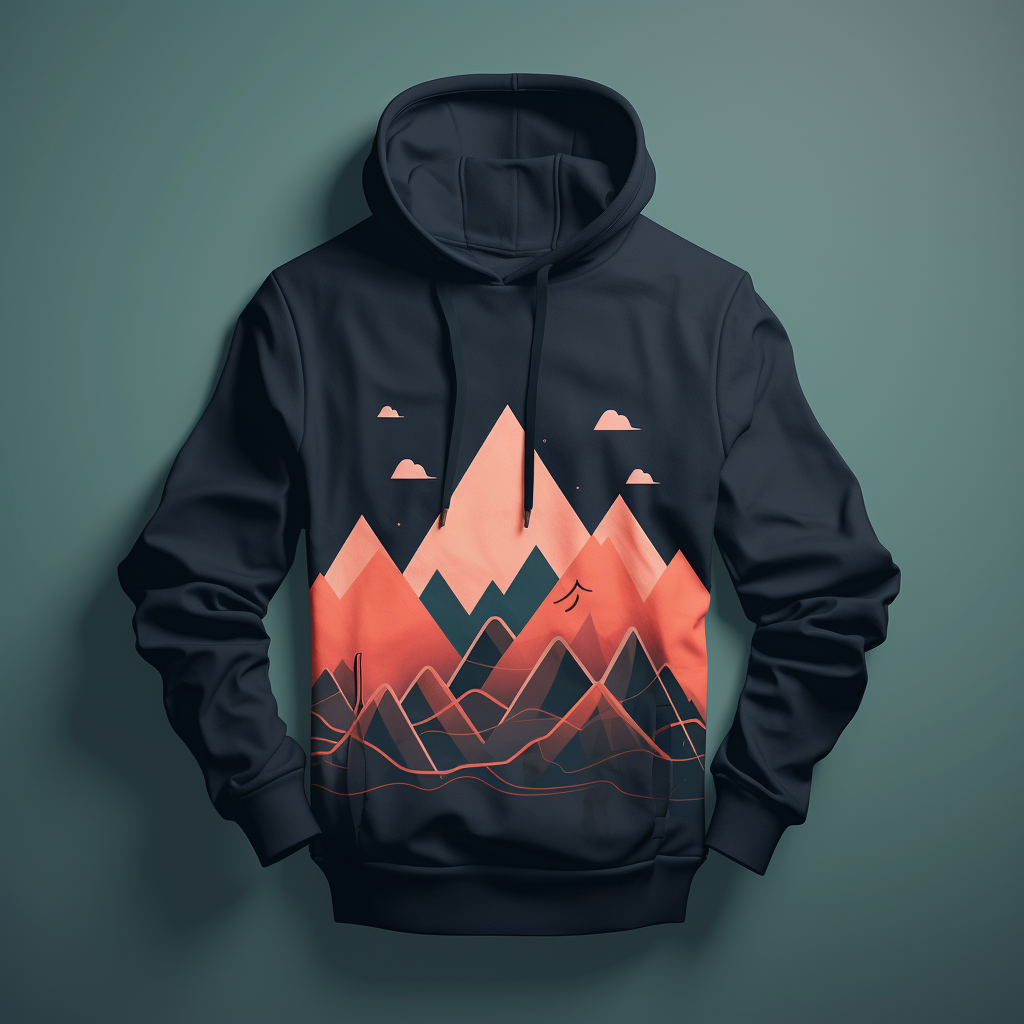 Hoodie mockup on simple background