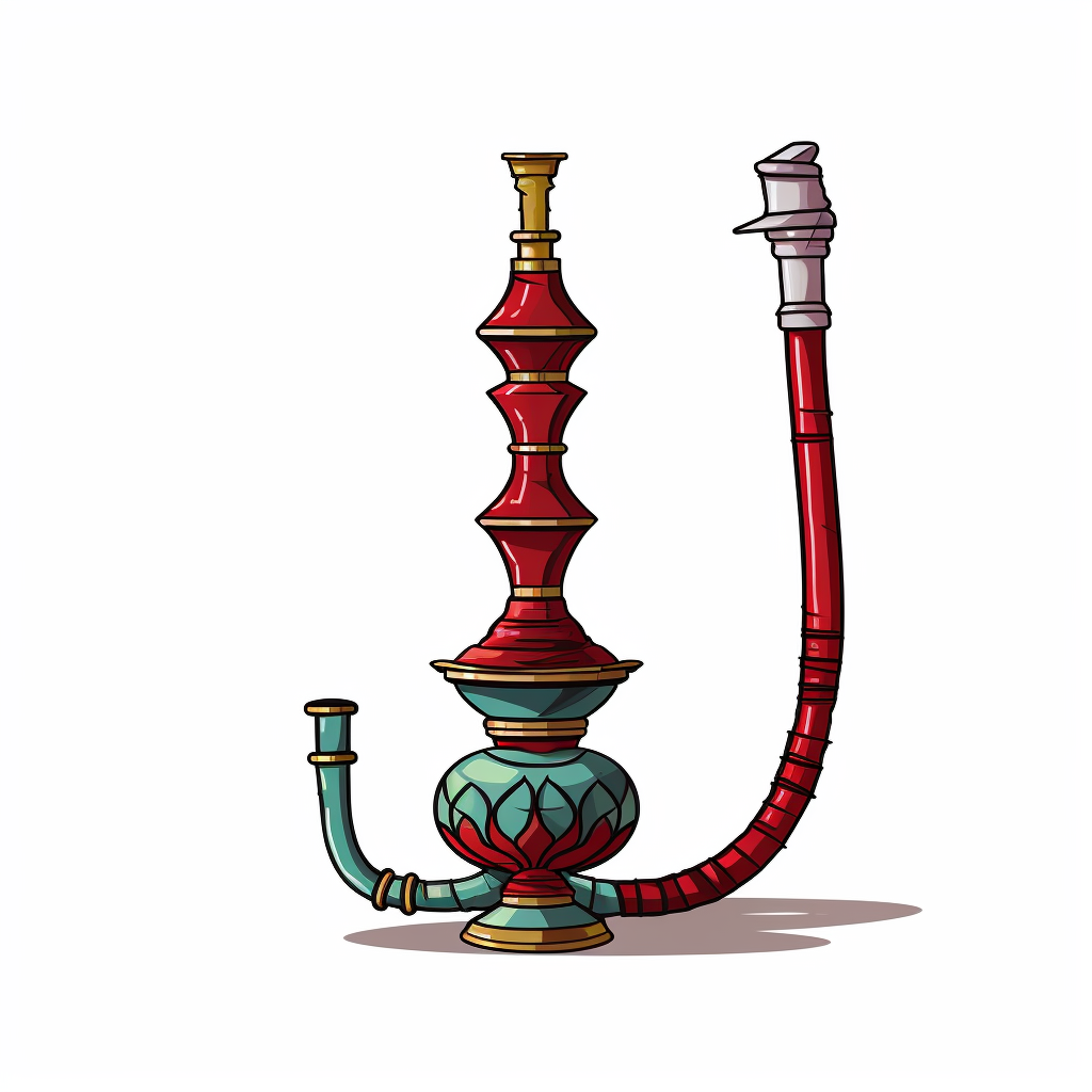 Simple Hookah Vector Drawing