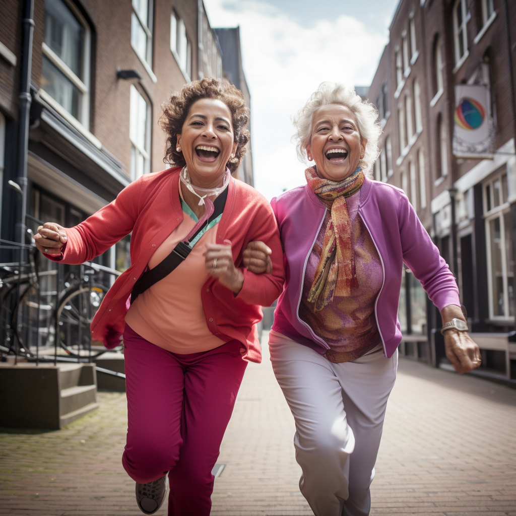 Two Dutch women participating in Hoorn Fit en Gezond! program