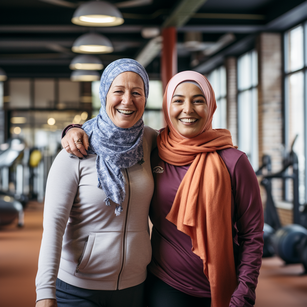 Dutch women in gym fitness