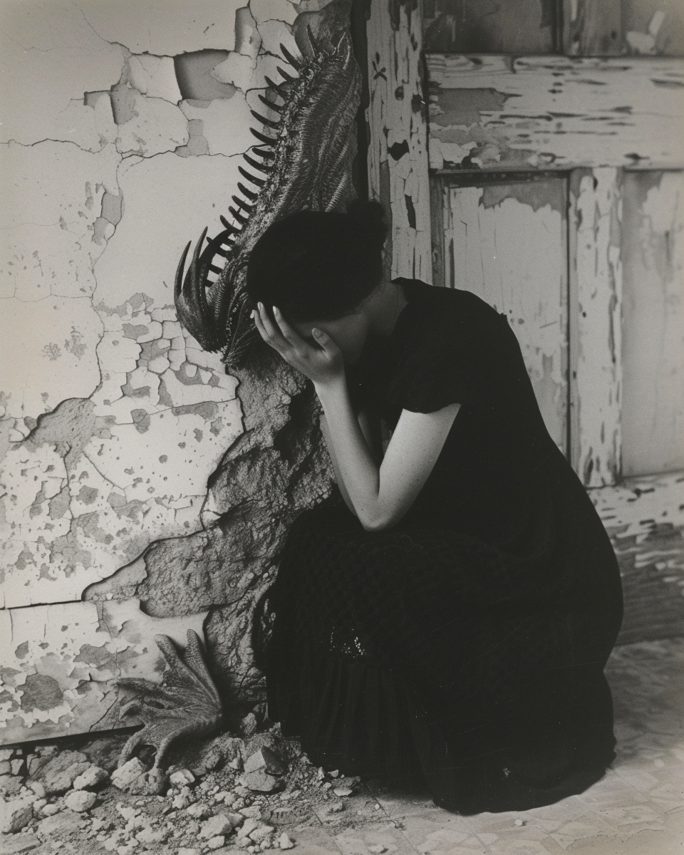 Francesca Woodman horrible xenomorph woman