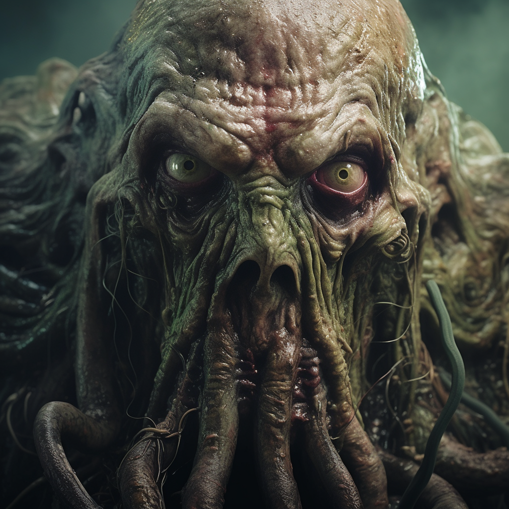 Terrifying closeup of Cthulu