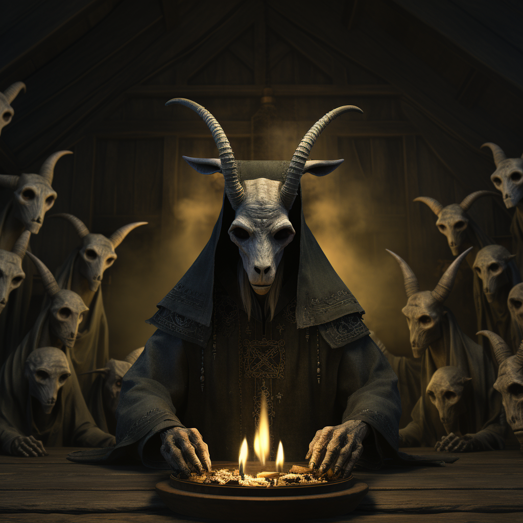 Horrifying Goat Demon Worshiped by Cultists