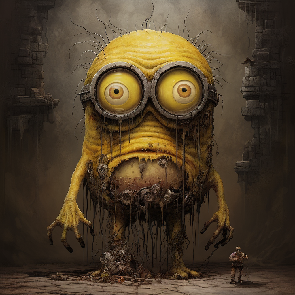 Horror Monster Torog's Minion with Heads