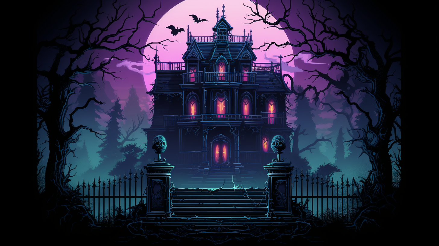 Haunting pixel art login screen for horror game