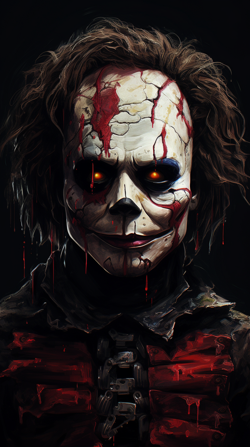 Scary Horror Movie Characters Portraits