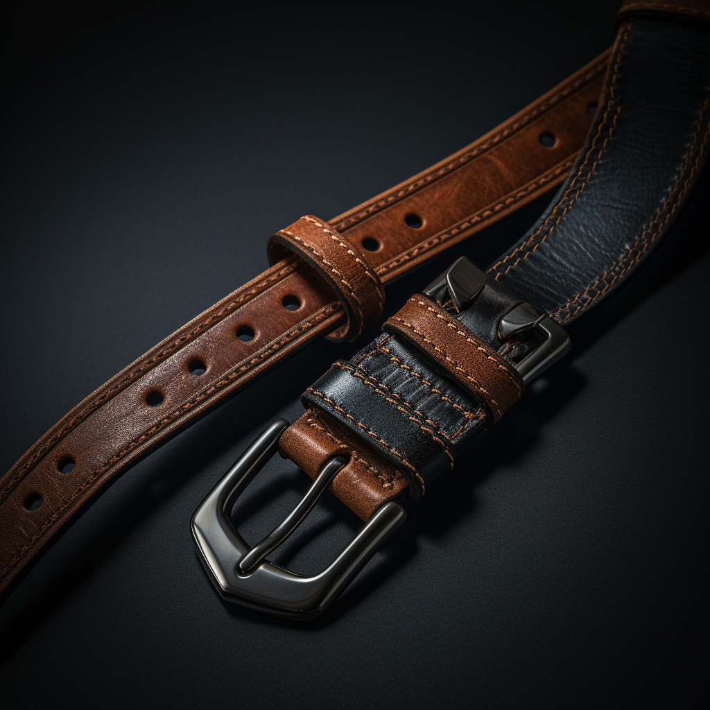 Closeup of Horse Leather Strap