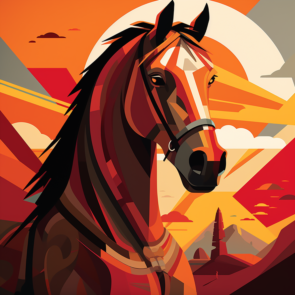 Beautiful horse artwork by Tom Whalen