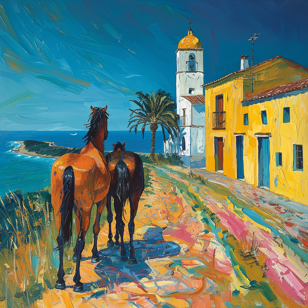 Horses in Spanish Town