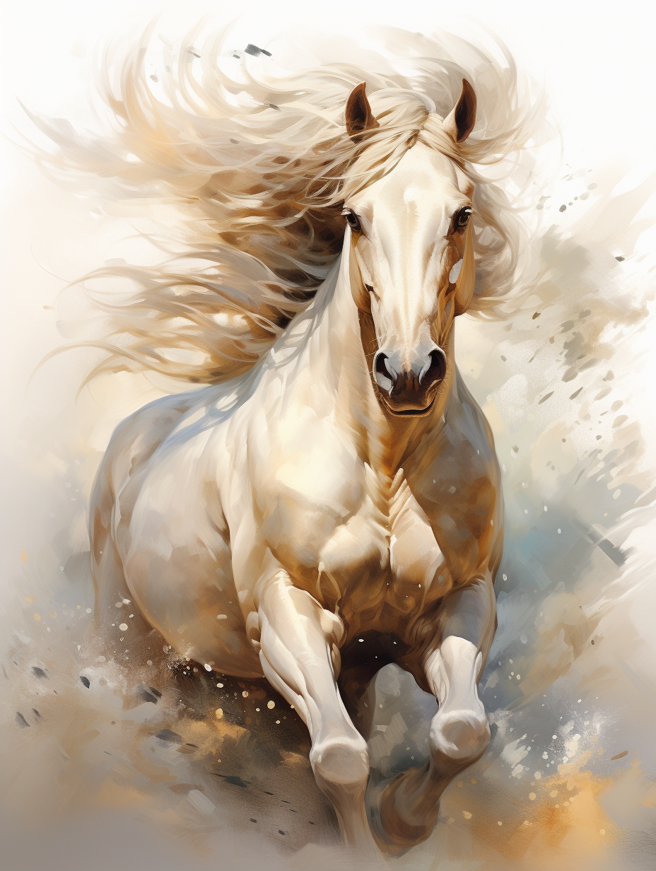 Beautiful illustrations of horses