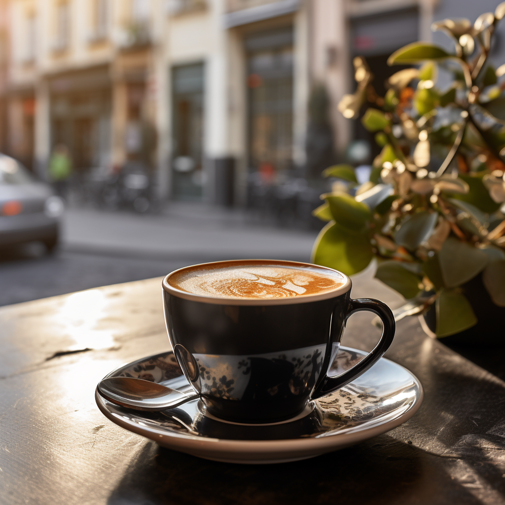 Hot Americano Coffee Cup