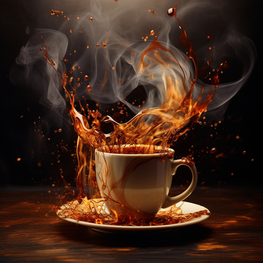 Hot cup of coffee