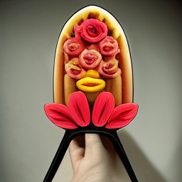 Hot Dog Flowers Fashion Mirror