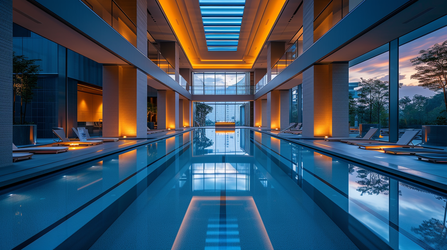 Hotel Pool Architecture Photography