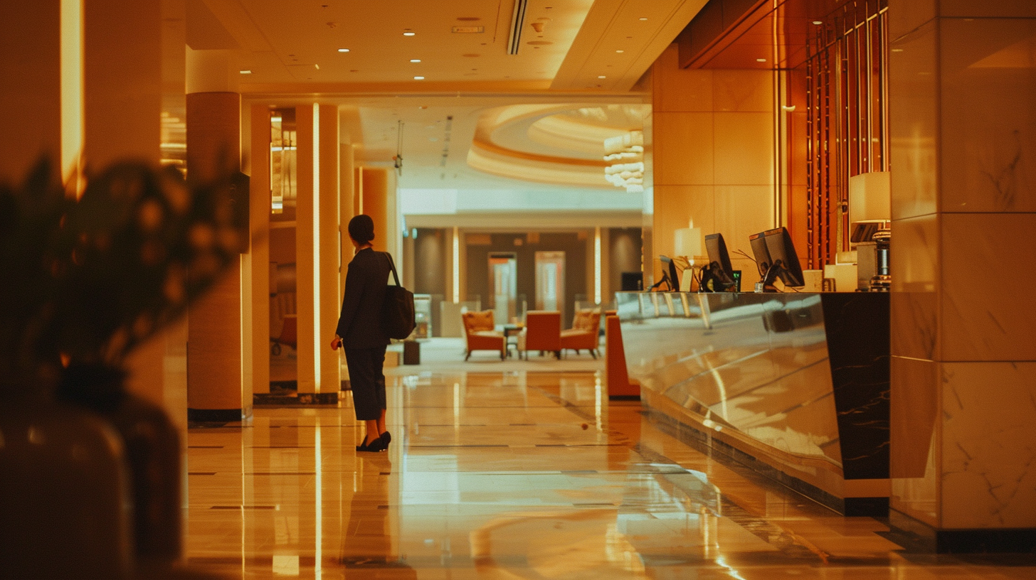 Hotel staff search modern hotel