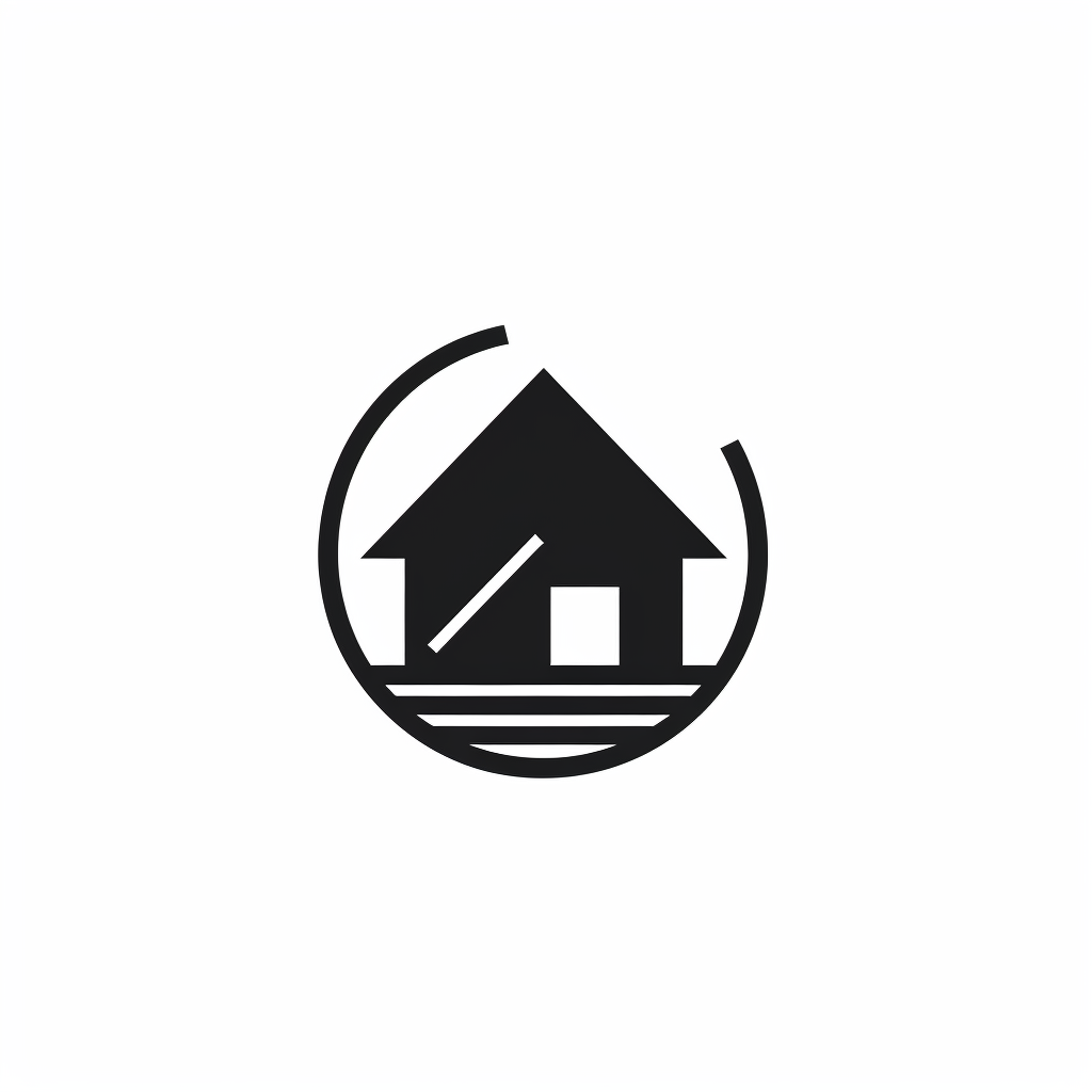 Minimalist house flipping logo