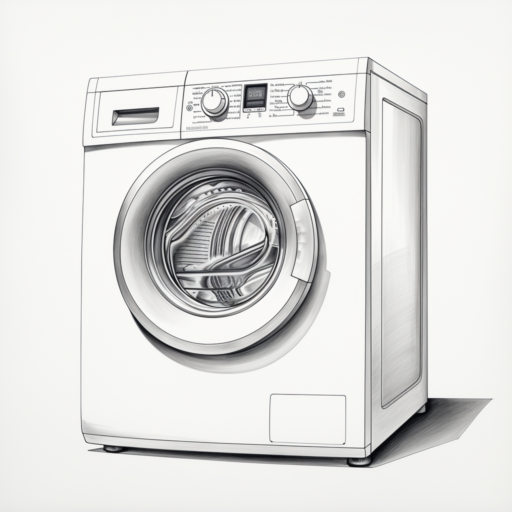 Efficient and Stylish Household Washing Machine