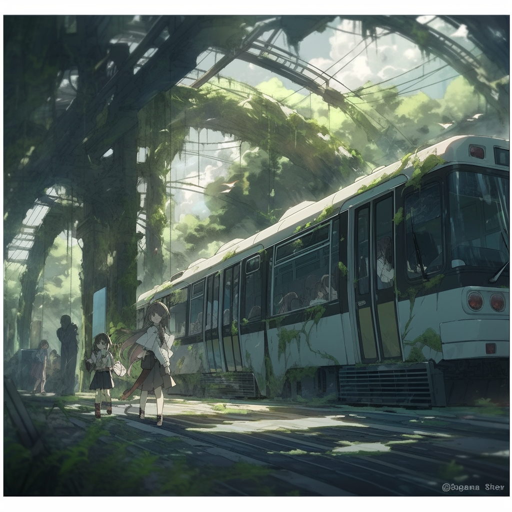 Public transport in alien forest