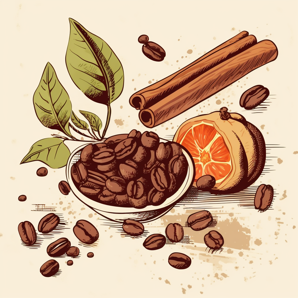 coffee-beans-spices-bright-illustration