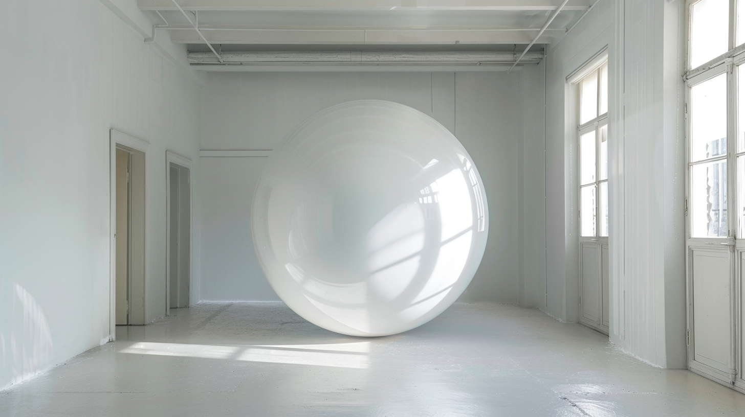 Large Sphere Entrapped in Door