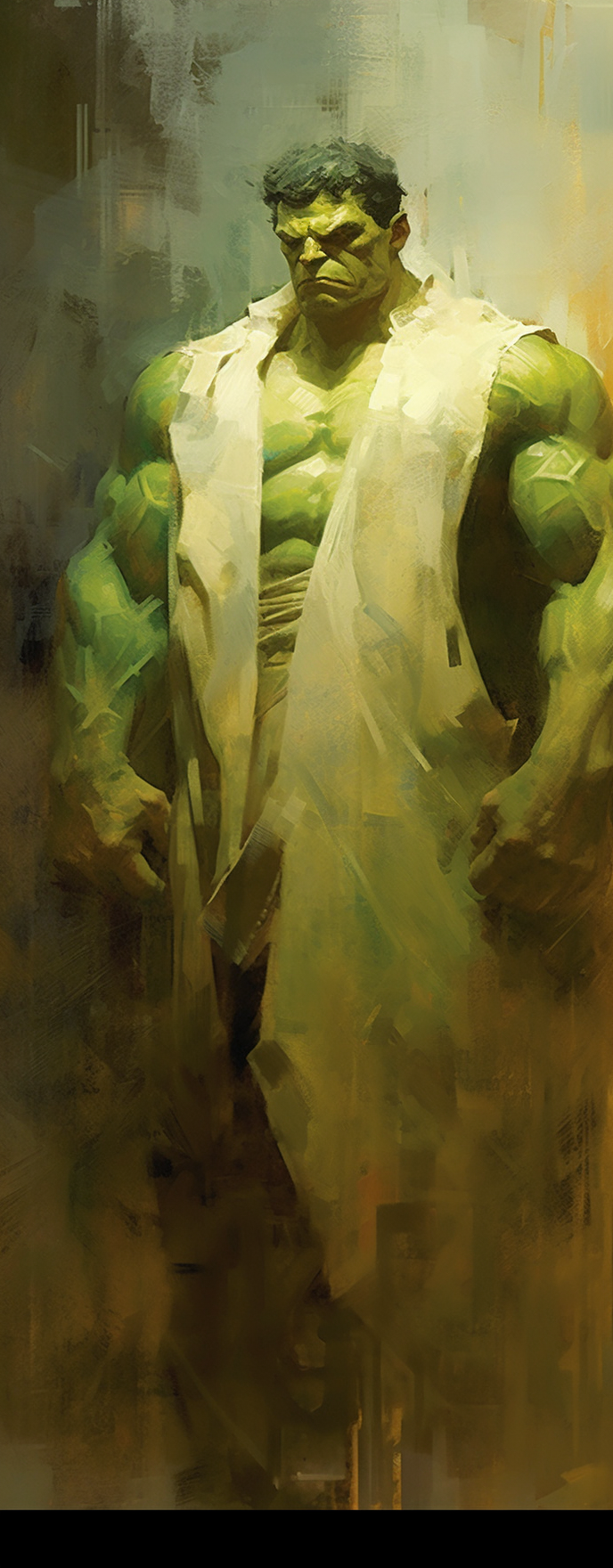 Full body Hulk painting by Sergey Kolesov