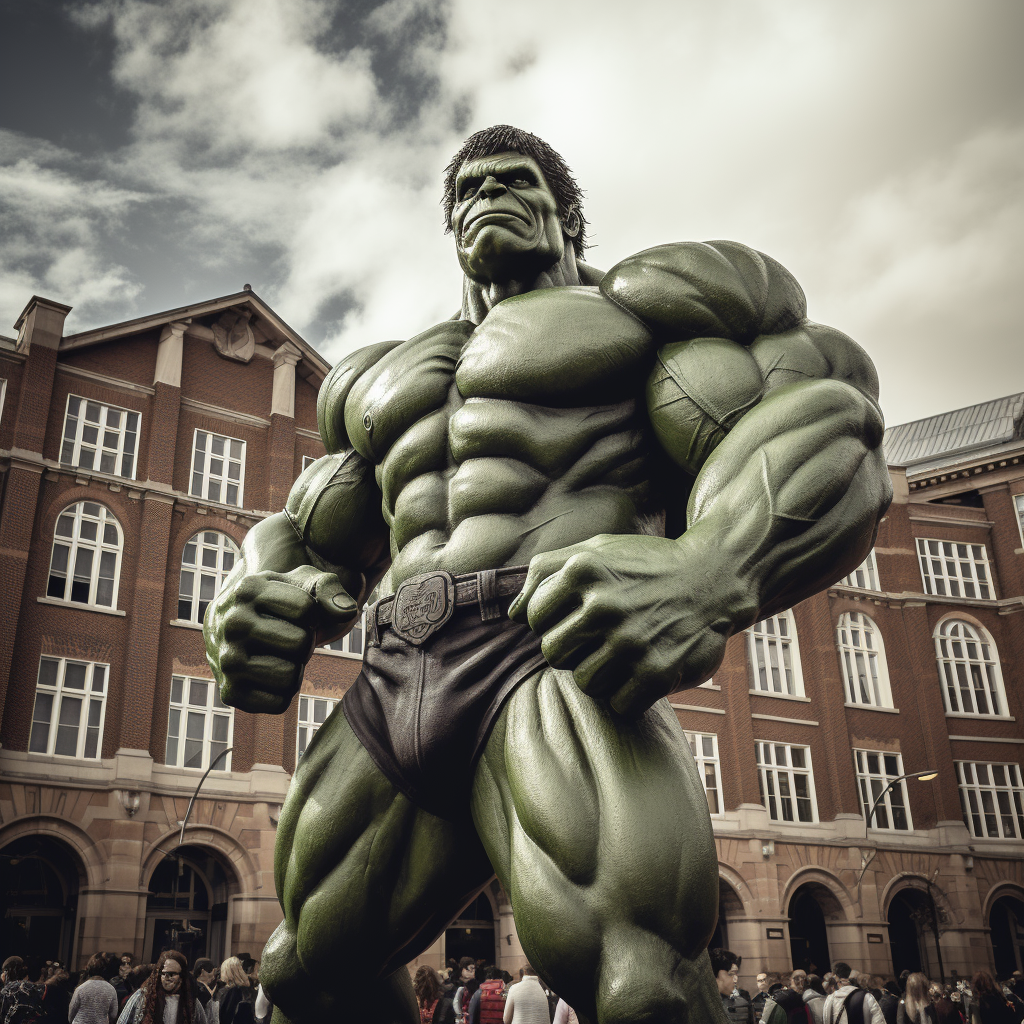 Hulk standing at University of Alabama