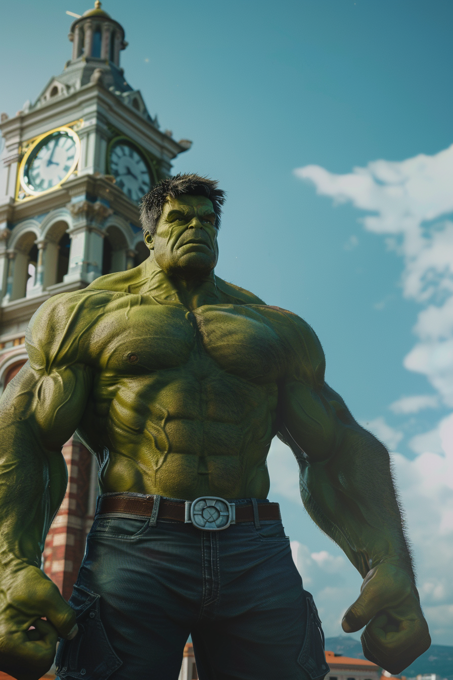 Hulk at Izmir Clock Tower