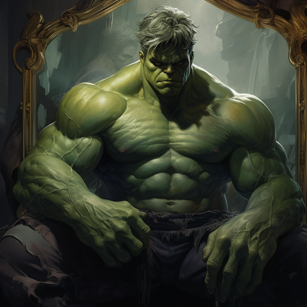 Hulk transformed as Mirror Queen