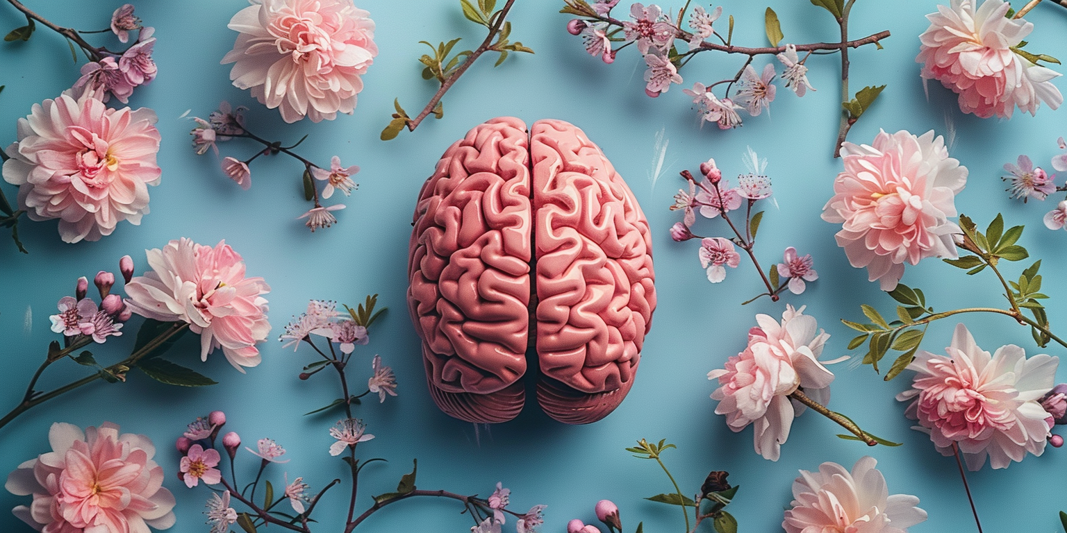 Human Brain Spring Flowers