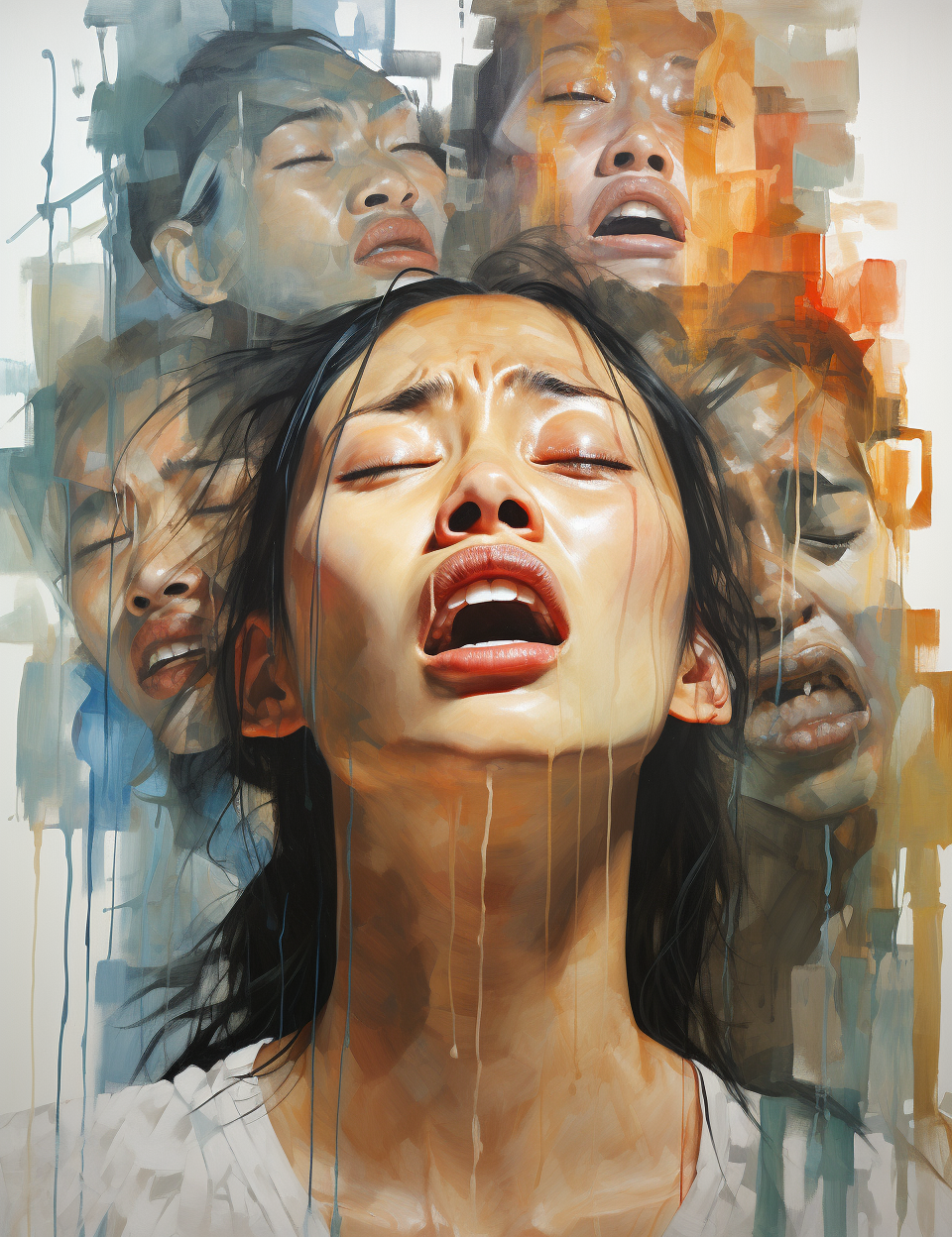 Human Emotions Poster Art by Liu Xiaodong