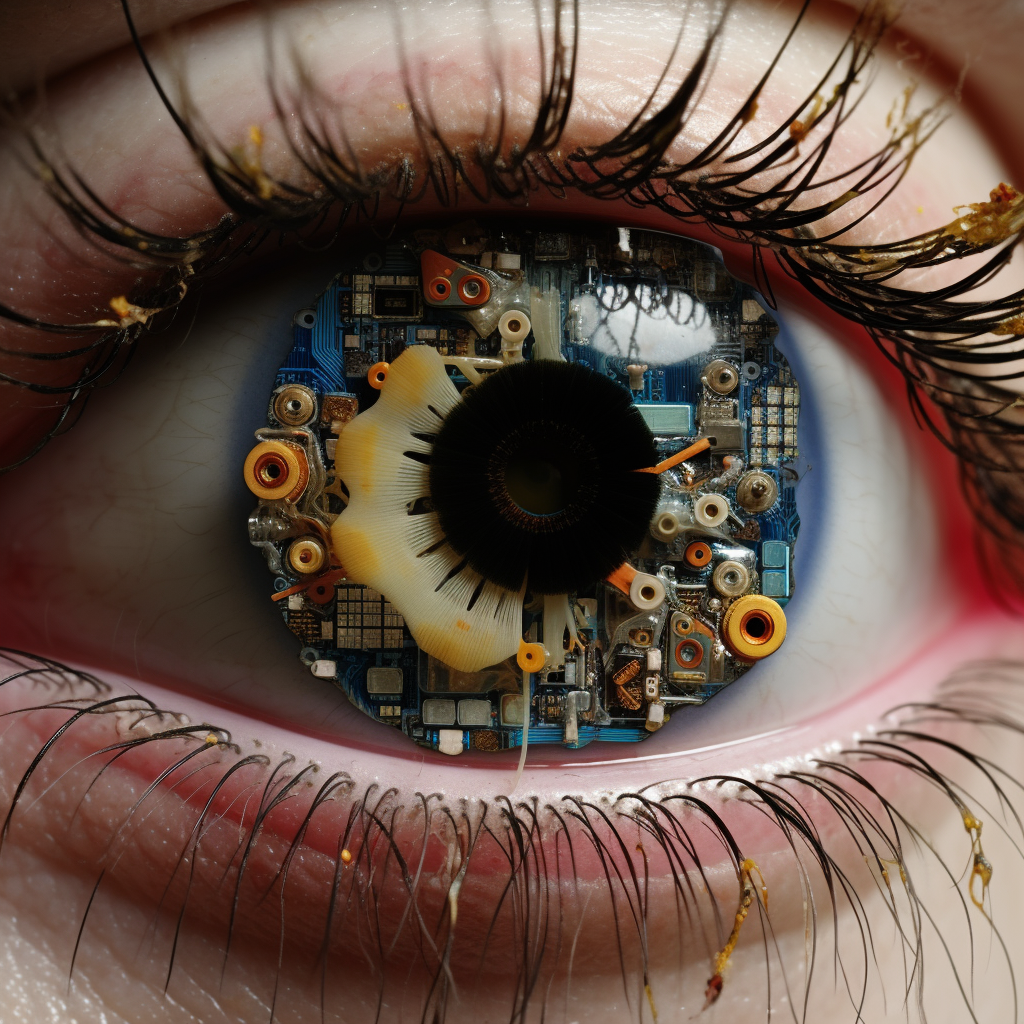 Micro Chips Made from Human Eyeballs and Flowers