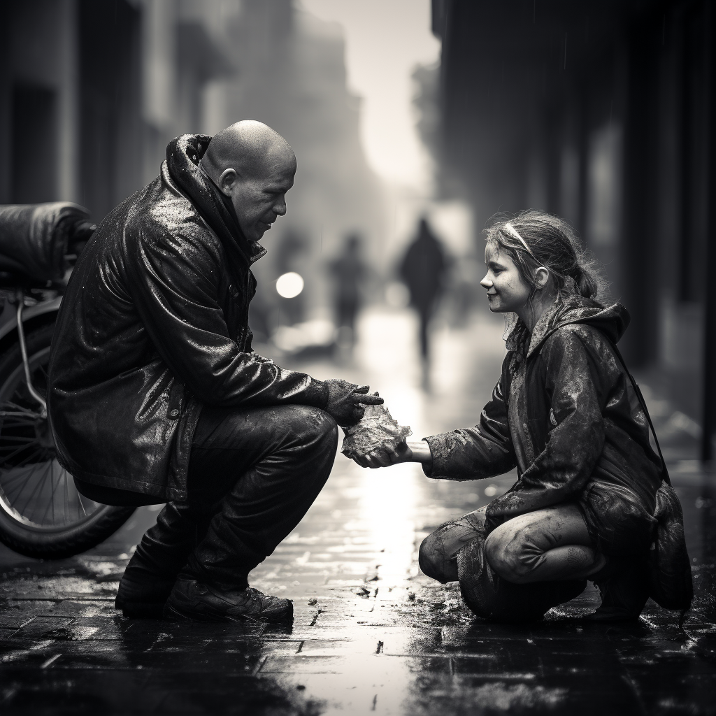 Human Kindness in Black and White