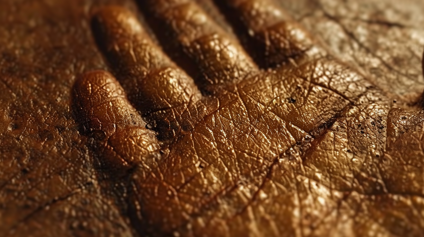 Human palm skin texture background