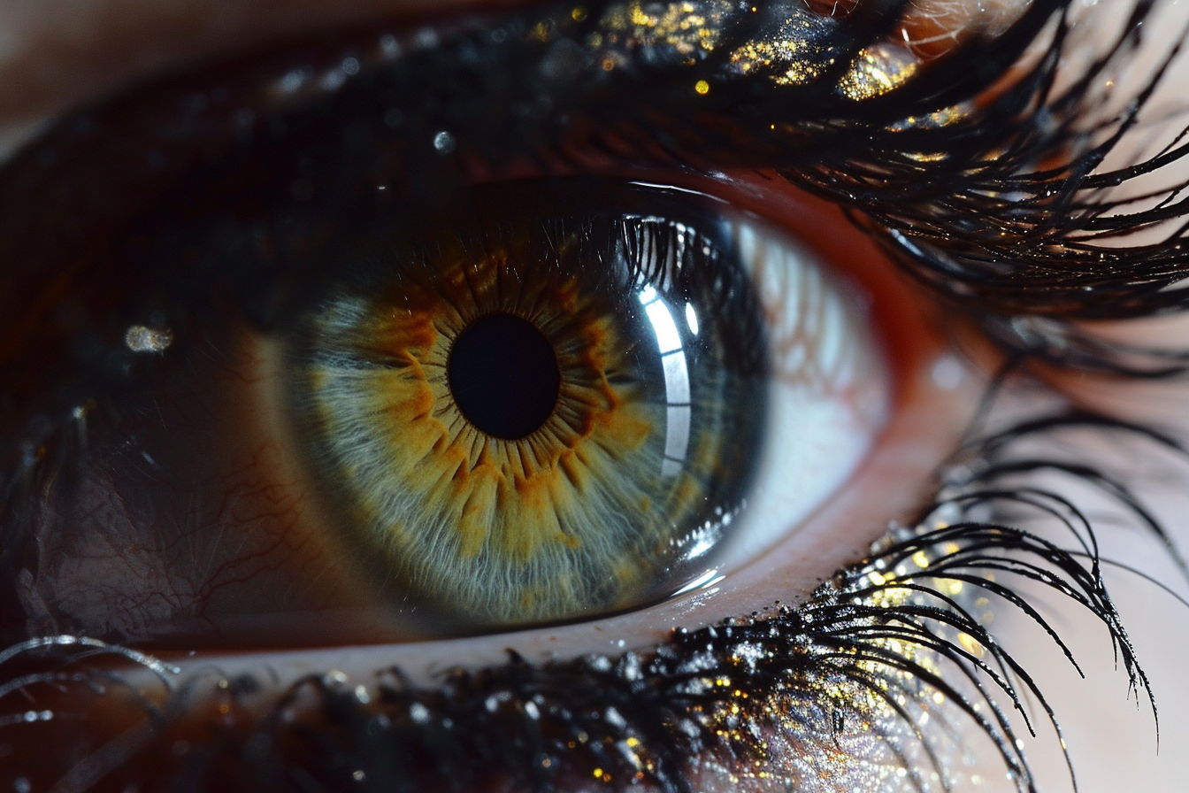 Magnificent Human Eye without Reflection