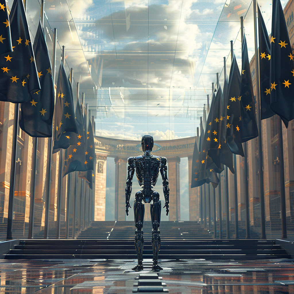 Robot at European Union Court