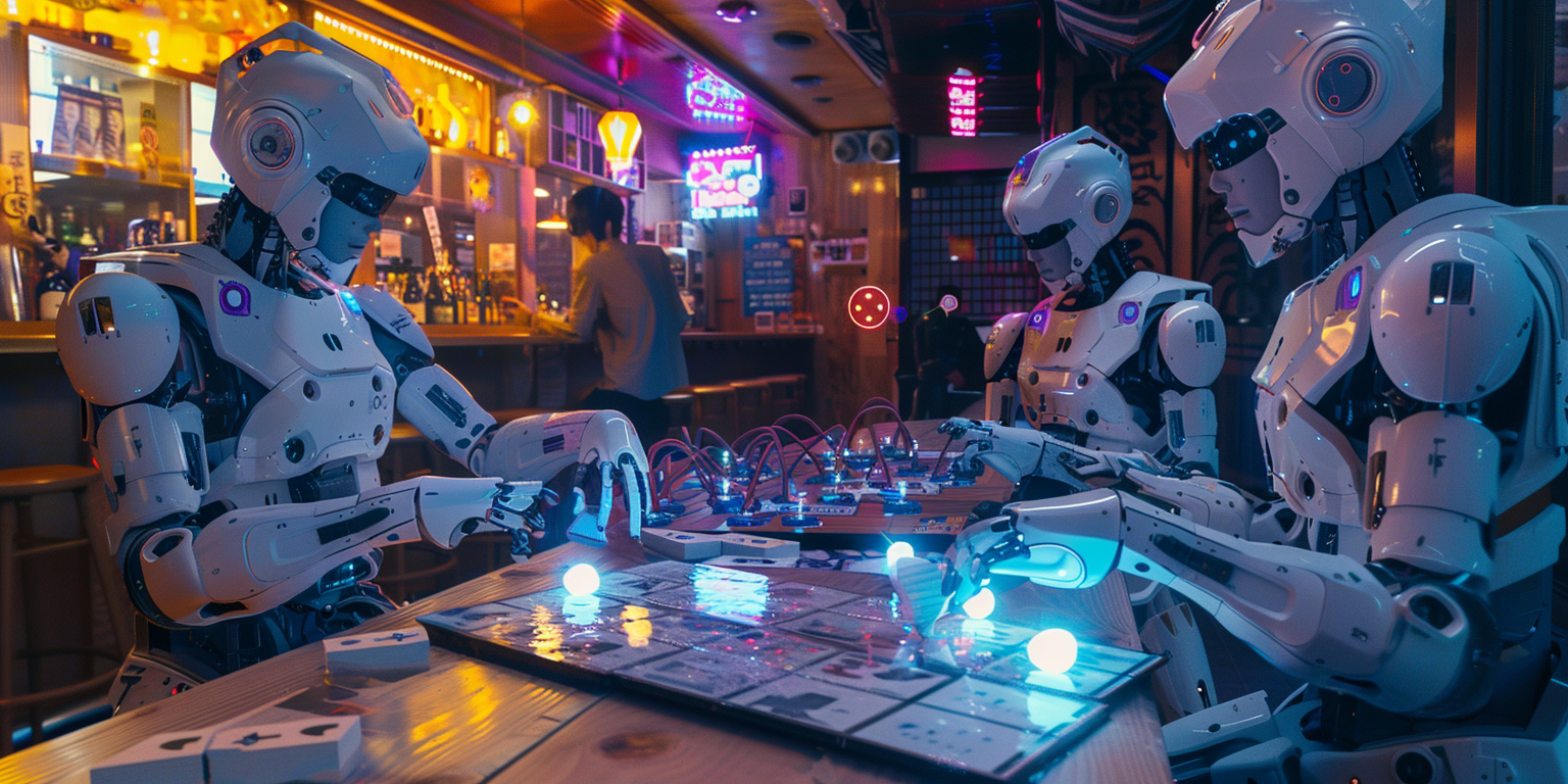 Robots playing boardgame in Japan