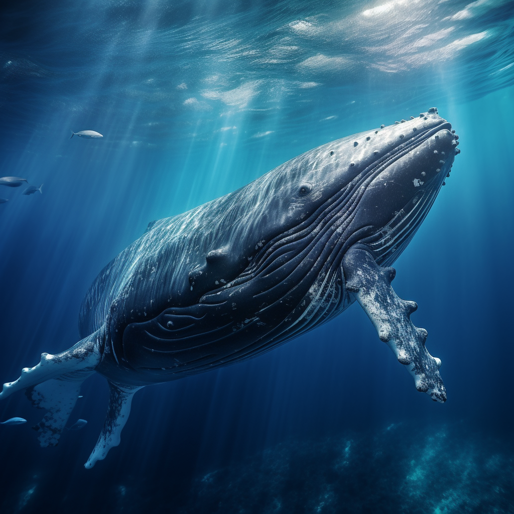 Close-Up of Humpback Whale's Face