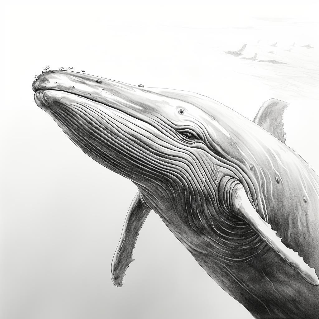 Close-Up of Humpback Whale's Face