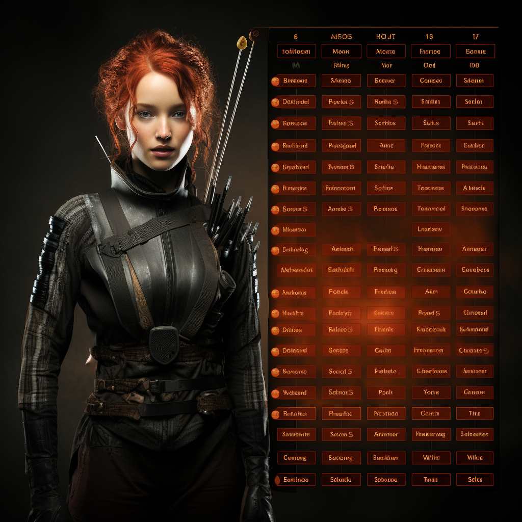 Hunger Games character sheet image