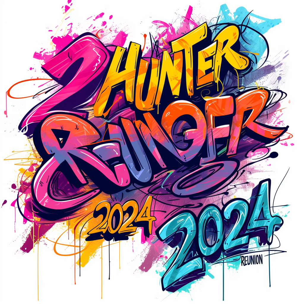 Hunter Family Reunion 2024 Typography