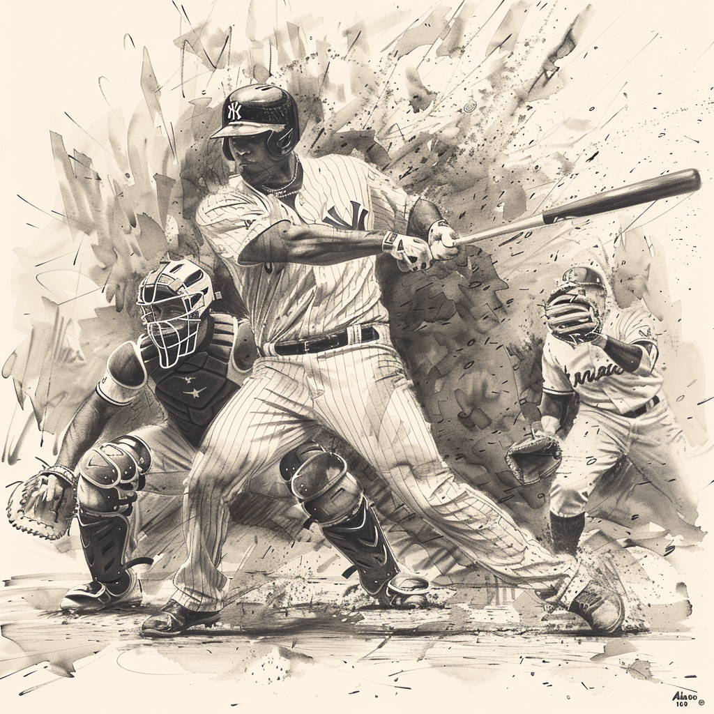 Hyperrealistic Baseball Sketch Version 6