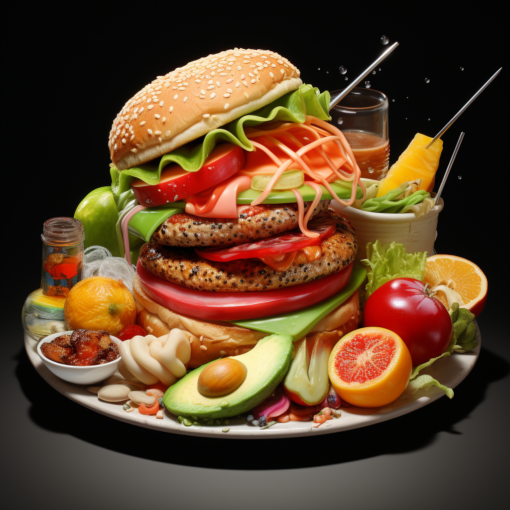 Mouthwatering hyperrealistic food photo