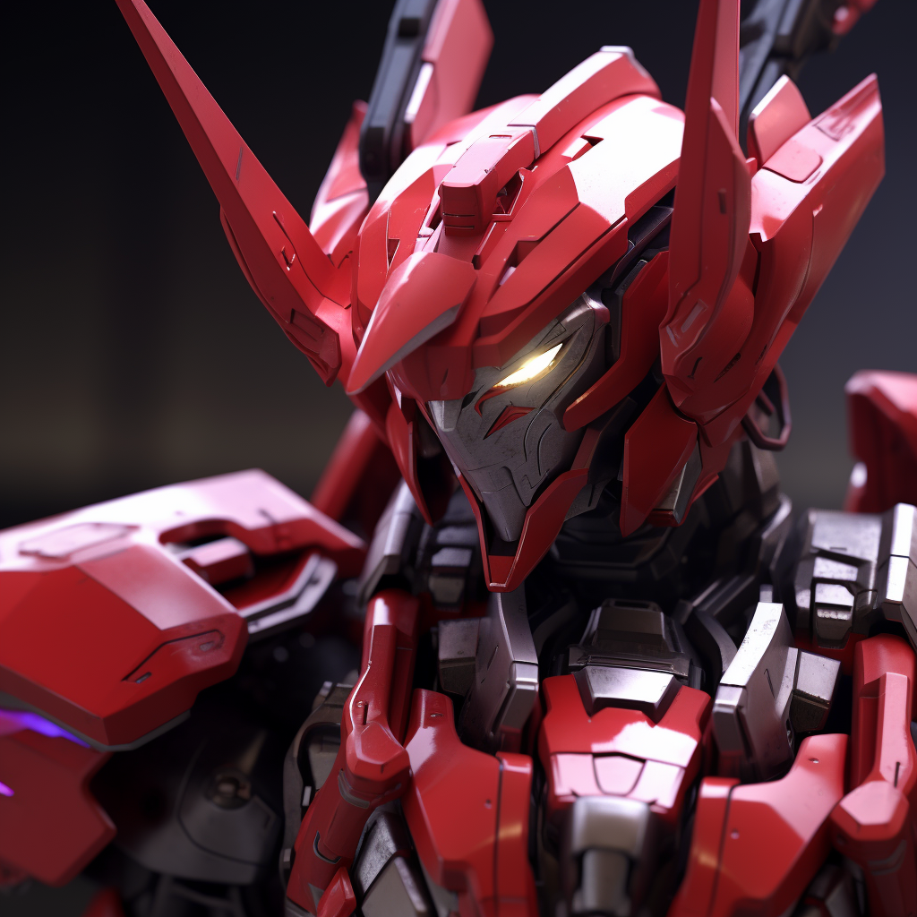 Hypperrealistic Epyon Gundam Closeup Profile Image