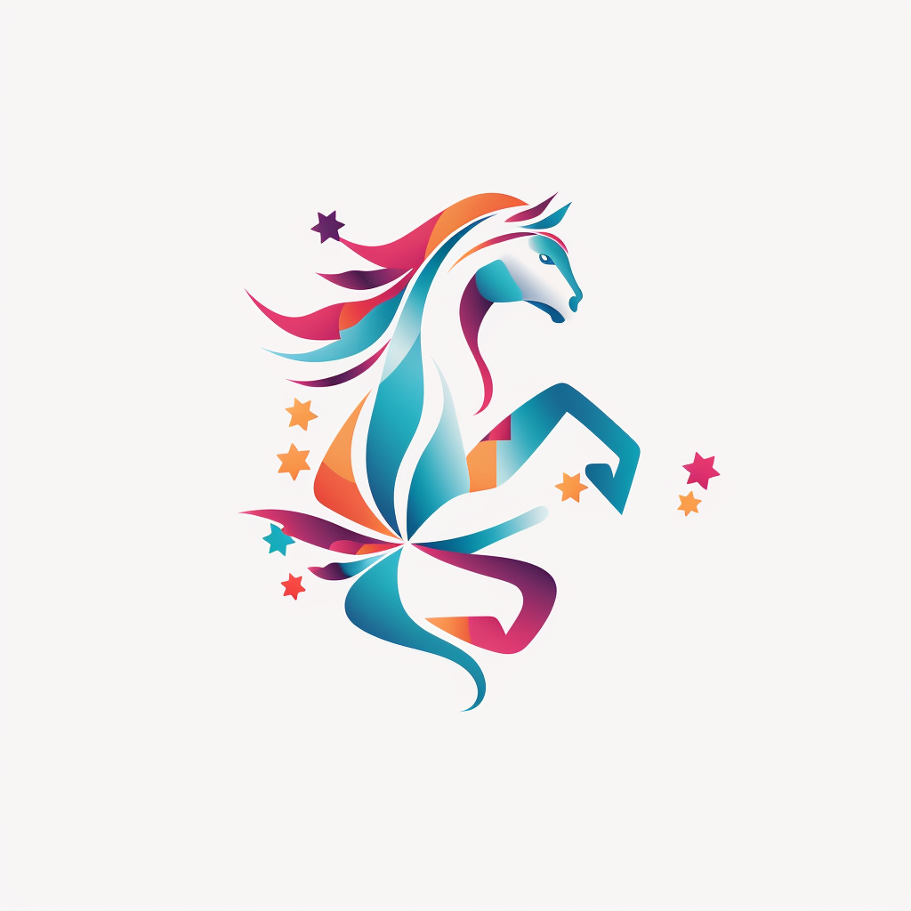 Minimalist Ibero-American Horse Festival Logo