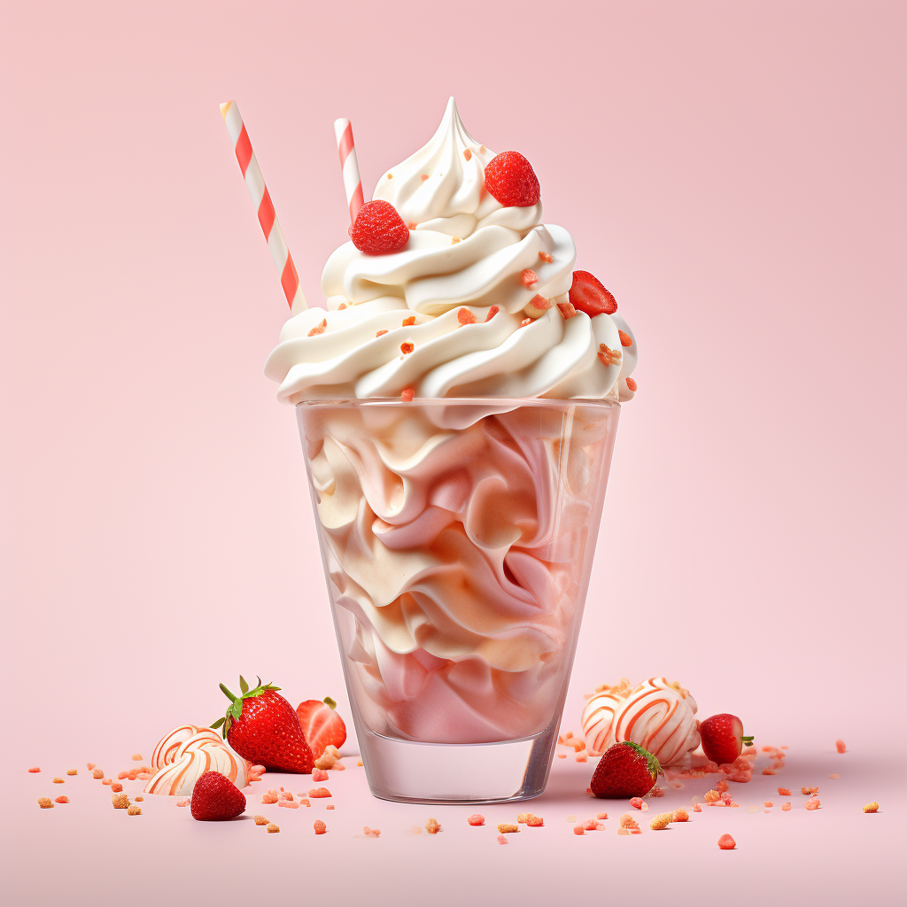 Delicious Ice Cream Milkshake Mockup