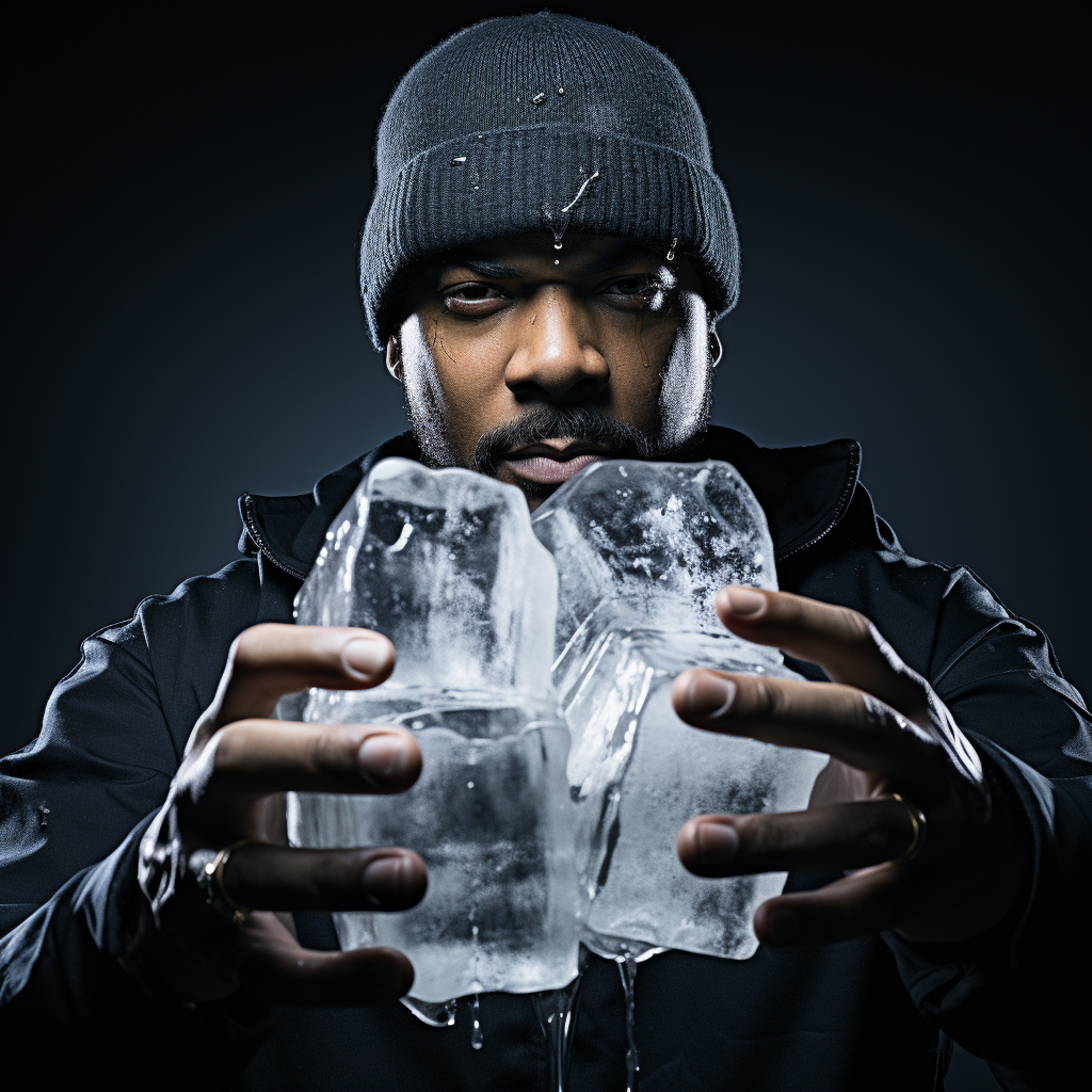 Stunning Ice Cube Photography Shot